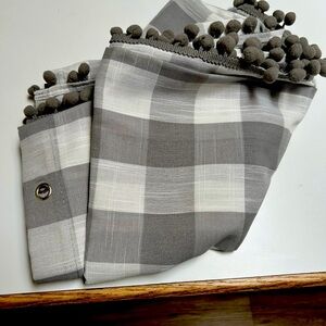 Buffalo check shower curtain